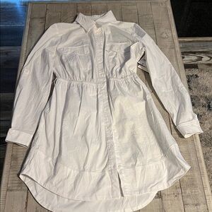Guess Pristine White Shirt Dress